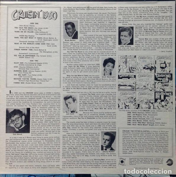 Discos de vinilo: Various, Cruisin 1960 - LP - Foto 2