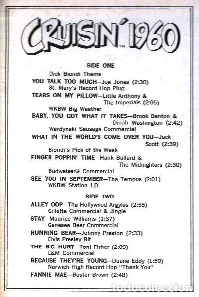 Discos de vinilo: Various, Cruisin 1960 - LP - Foto 6