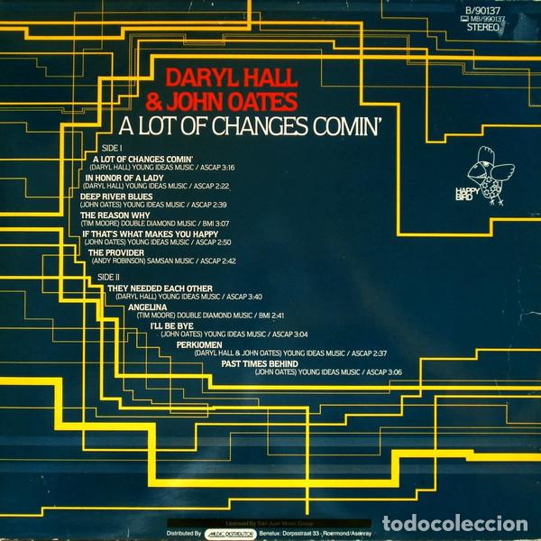 Discos de vinilo: Daryl Hall & John Oates, A Lot Of Changes Comin - LP - Foto 2