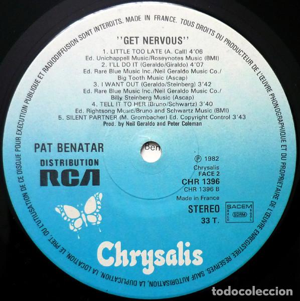 Discos de vinilo: Pat Benatar, Get Nervous - LP - Foto 4
