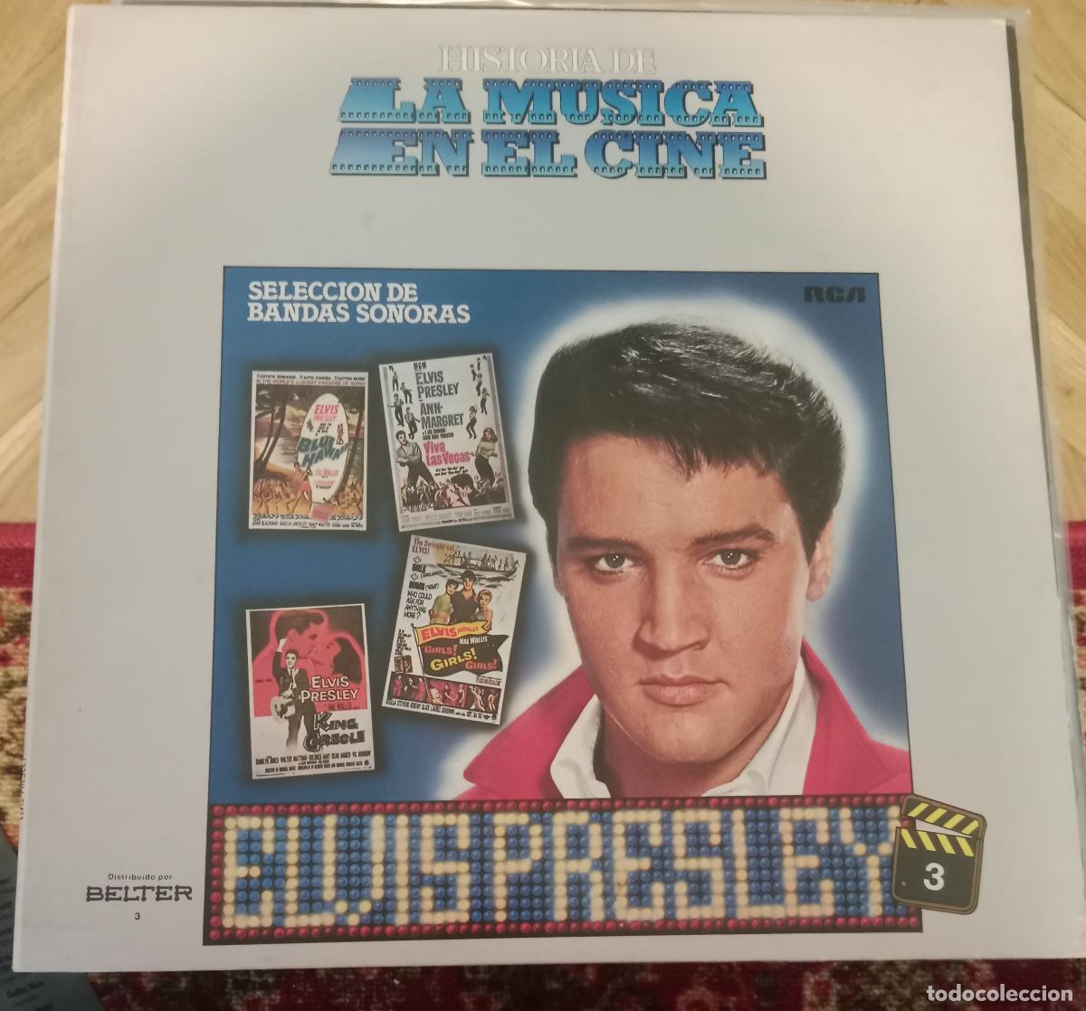 Discos de vinilo: Elvis Presley &ndash; Seleccion De Bandas Sonoras Lp Espa&ntilde;a 1982