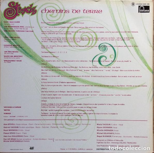 Discos de vinilo: Alan Stivell, Chemins De Terre - LP - Foto 4