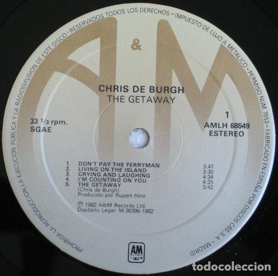 Discos de vinilo: Chris de Burgh, The Getaway - LP - Foto 3