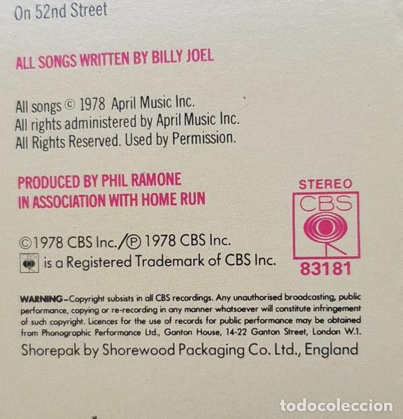 Discos de vinilo: Billy Joel, 52nd Street - LP - Foto 8