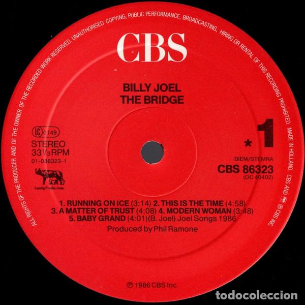 Discos de vinilo: Billy Joel, The Bridge - LP - Foto 3