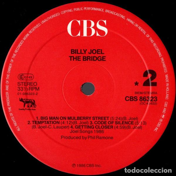 Discos de vinilo: Billy Joel, The Bridge - LP - Foto 4