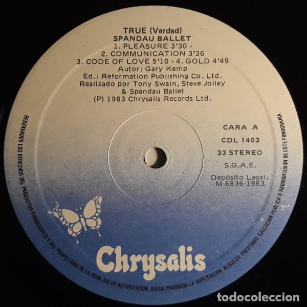 Discos de vinilo: Spandau Ballet, True = Verdad - LP - Foto 3