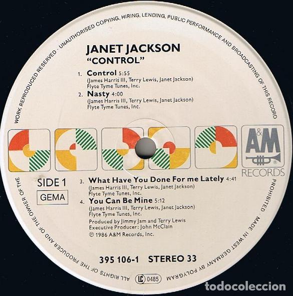 Discos de vinilo: Janet Jackson, Control - LP - Foto 3
