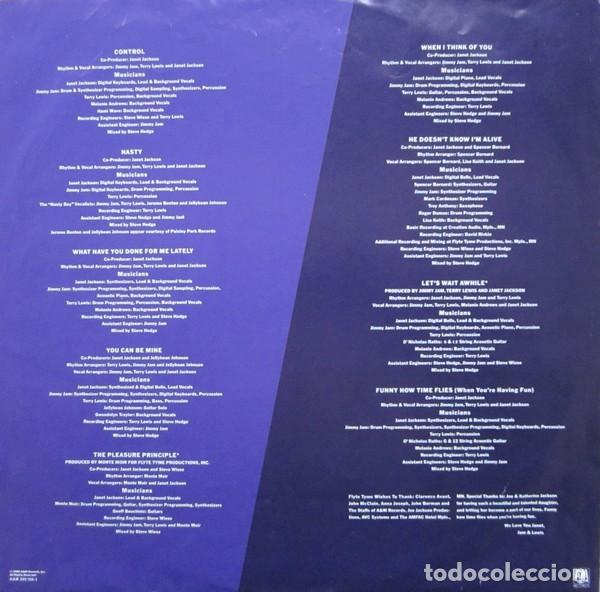 Discos de vinilo: Janet Jackson, Control - LP - Foto 5