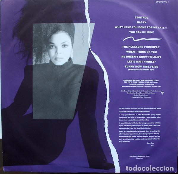 Discos de vinilo: Janet Jackson, Control - LP - Foto 6