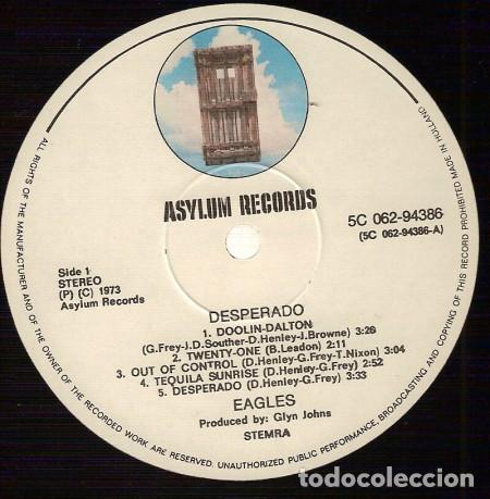 Discos de vinilo: Eagles, Desperado - LP - Foto 3