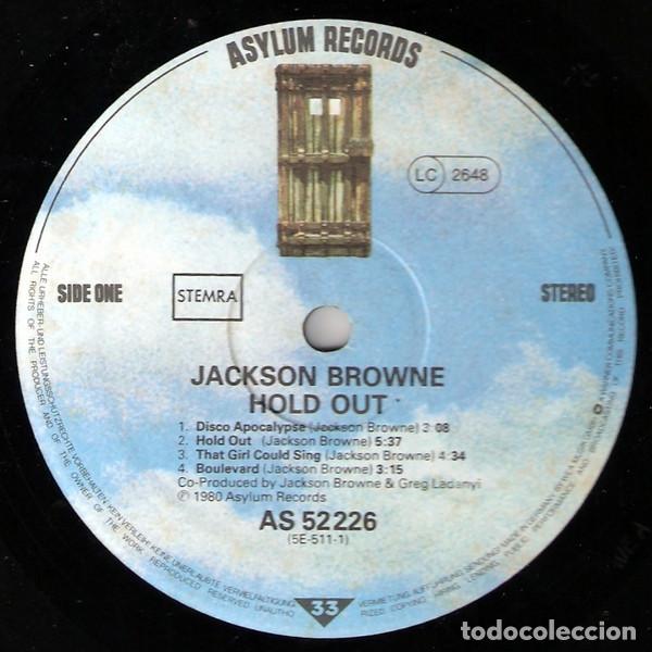 Discos de vinilo: Jackson Browne, Hold Out - LP - Foto 2
