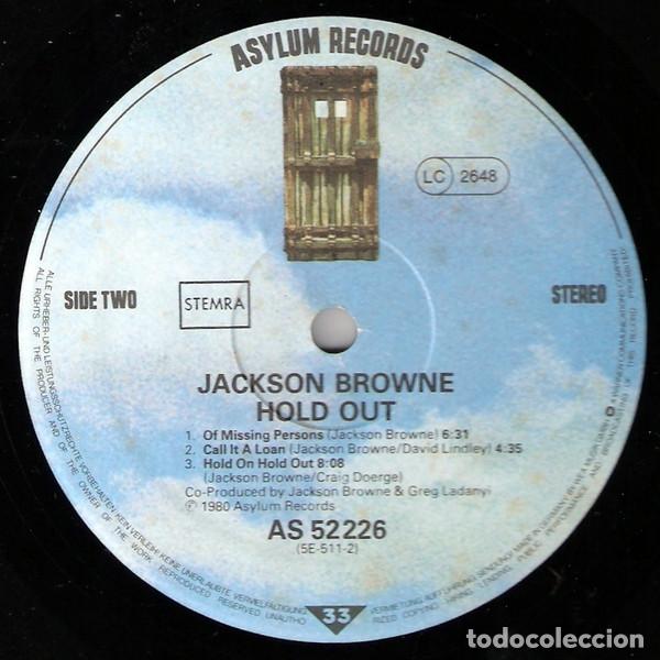 Discos de vinilo: Jackson Browne, Hold Out - LP - Foto 3