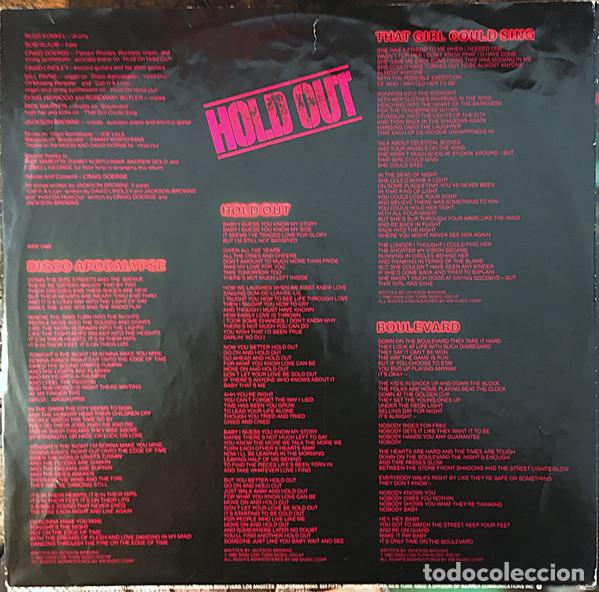 Discos de vinilo: Jackson Browne, Hold Out - LP - Foto 5