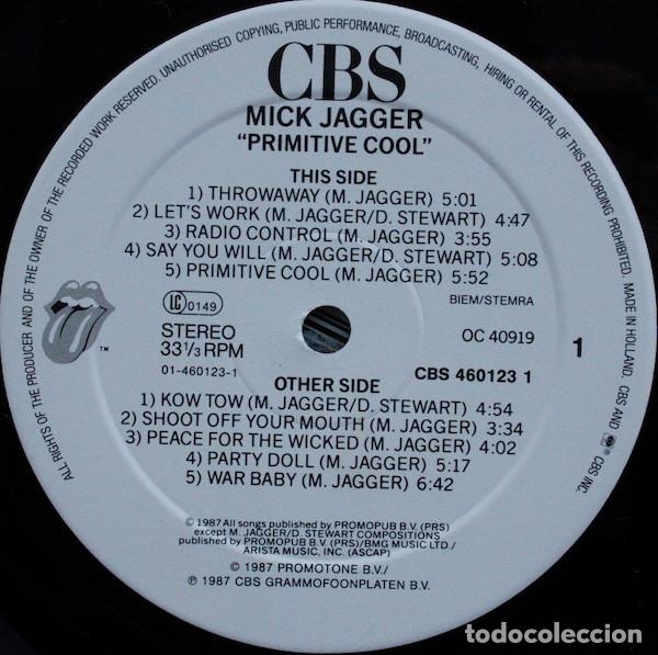 Discos de vinilo: Mick Jagger, Primitive Cool - LP - Foto 3