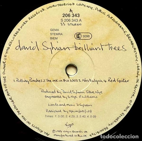 Discos de vinilo: David Sylvian, Brilliant Trees - LP - Foto 4