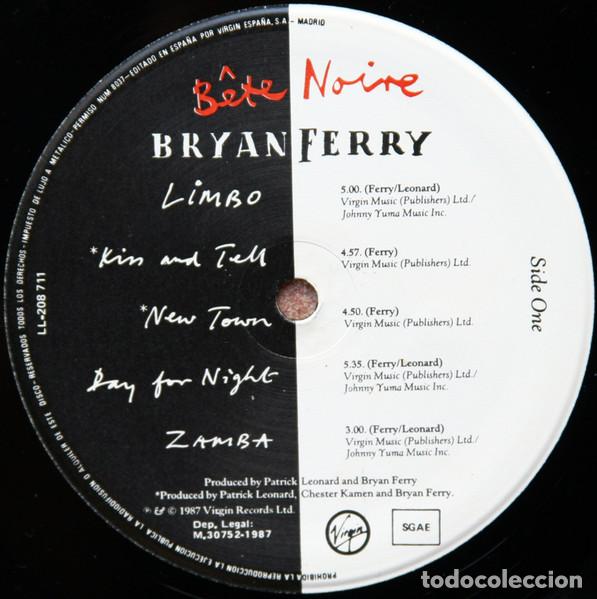 Discos de vinilo: Bryan Ferry, B&ecirc;te Noire - LP - Foto 3