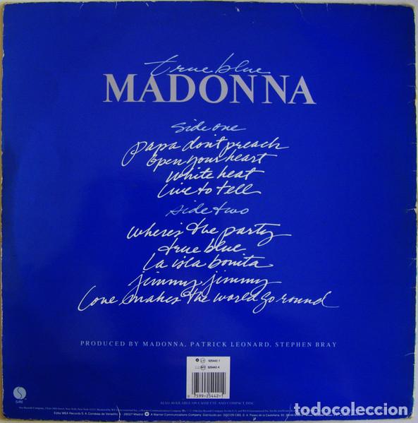 Discos de vinilo: Madonna, True Blue - LP - Foto 2