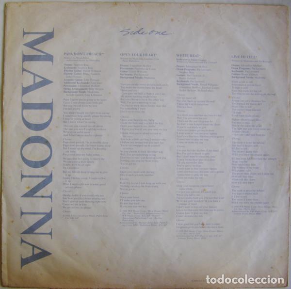 Discos de vinilo: Madonna, True Blue - LP - Foto 5