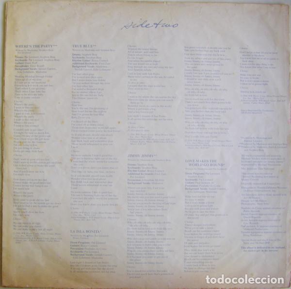 Discos de vinilo: Madonna, True Blue - LP - Foto 6