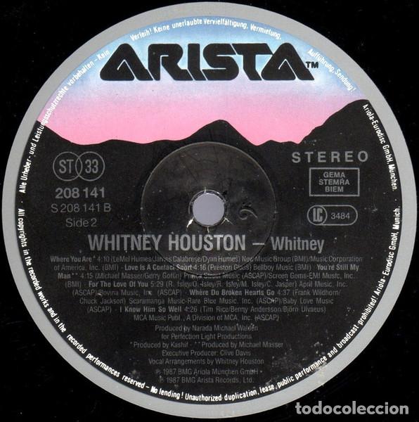 Discos de vinilo: Whitney Houston, Whitney - LP - Foto 4