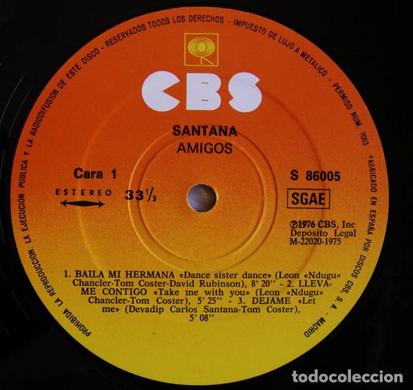 Discos de vinilo: Santana, Amigos - LP - Foto 5