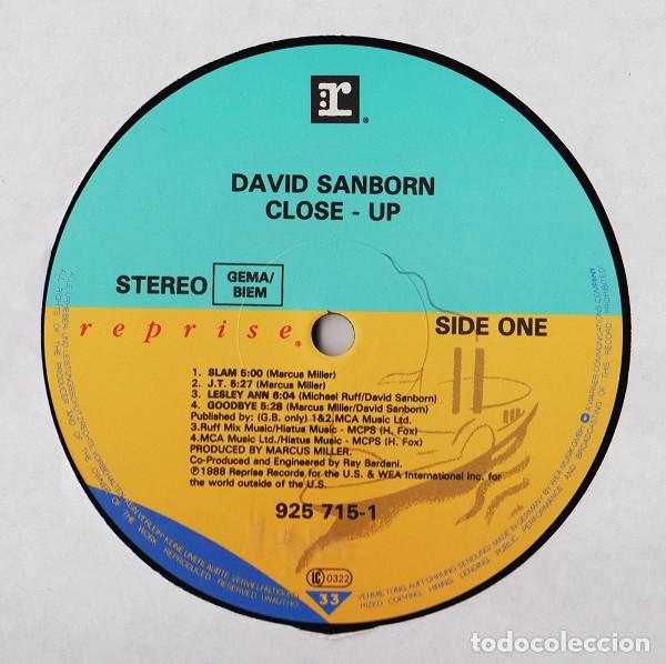 Discos de vinilo: David Sanborn, Close-Up - LP - Foto 3