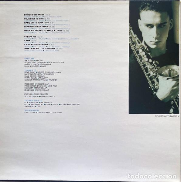 Discos de vinilo: Sade, Diamond Life - LP - Foto 2