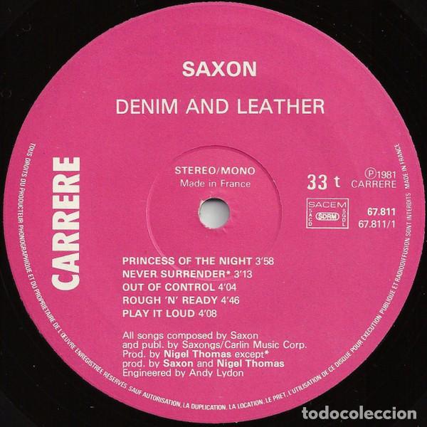 Discos de vinilo: Saxon, Denim And Leather - LP - Foto 3