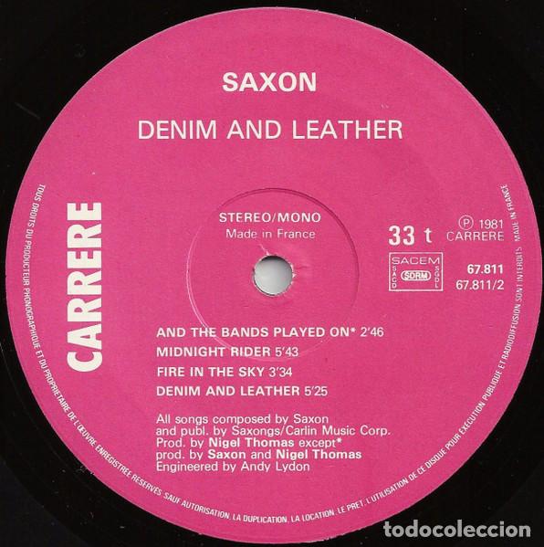 Discos de vinilo: Saxon, Denim And Leather - LP - Foto 4