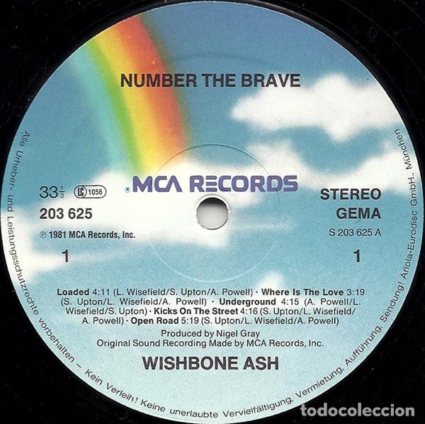 Discos de vinilo: Wishbone Ash, Number The Brave - LP - Foto 3
