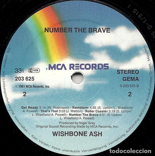 Discos de vinilo: Wishbone Ash, Number The Brave - LP - Foto 4