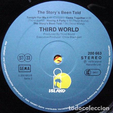 Discos de vinilo: Third World, The Storys Been Told - LP - Foto 4