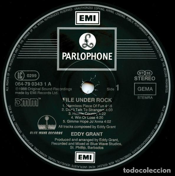 Discos de vinilo: Eddy Grant, File Under Rock - LP - Foto 5