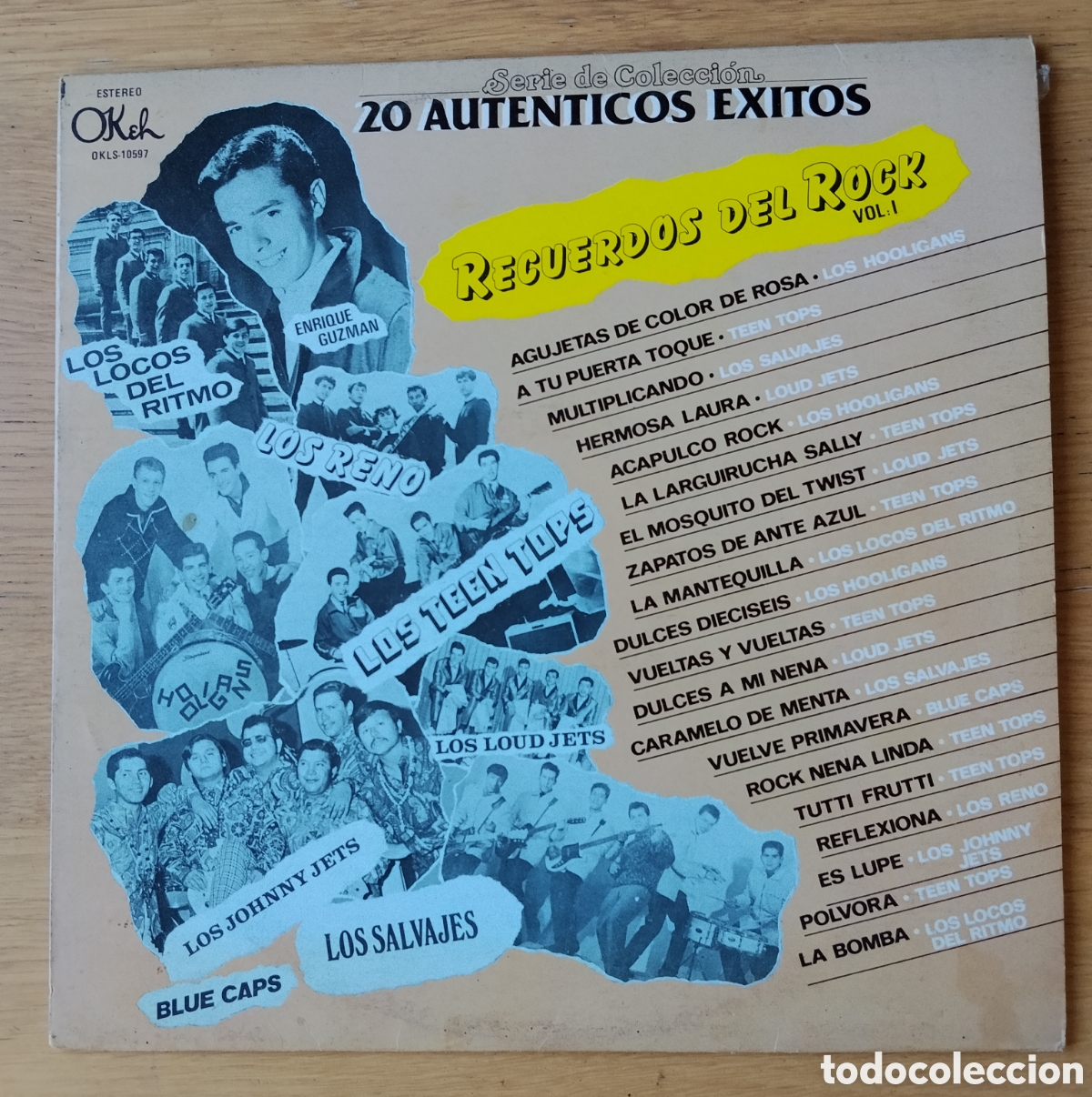Discos de vinilo: V/A: &rdquo;RECUERDOS DEL ROCK VOL. 1&rdquo; - LP VINILO 1985 - ROCK AND ROLL MEXICO