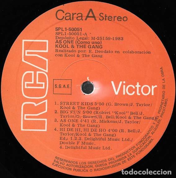Discos de vinilo: Kool & The Gang, As One = Como Uno - LP - Foto 3