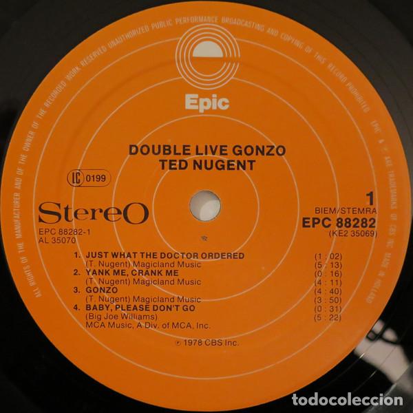 Discos de vinilo: Ted Nugent, Double Live Gonzo! - LP - Foto 4