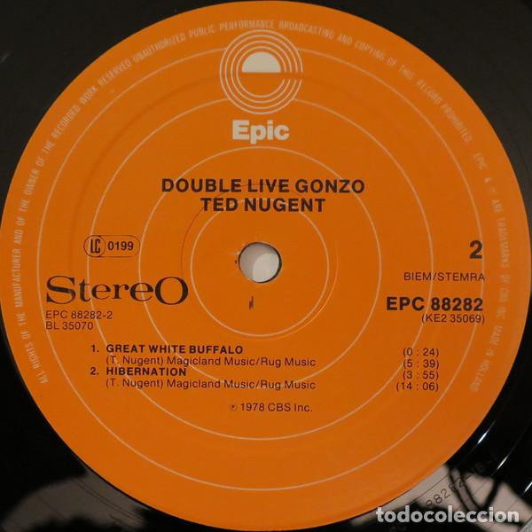 Discos de vinilo: Ted Nugent, Double Live Gonzo! - LP - Foto 5