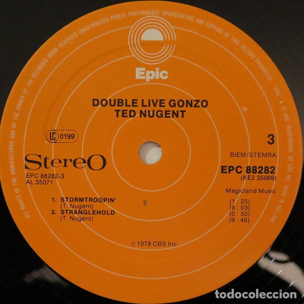Discos de vinilo: Ted Nugent, Double Live Gonzo! - LP - Foto 6