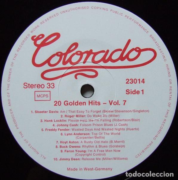 Discos de vinilo: Various, 20 Golden Hits Vol. 7 - LP - Foto 3