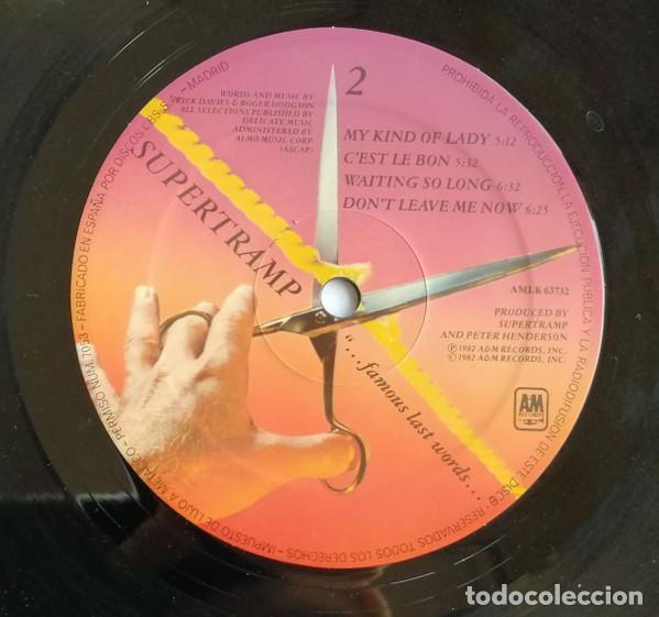 Discos de vinilo: Supertramp, &rdquo;...Famous Last Words...&rdquo; - LP - Foto 4