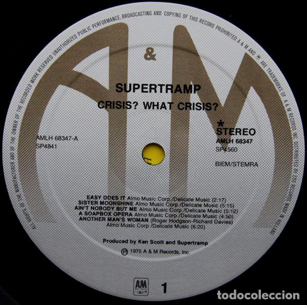 Discos de vinilo: Supertramp, Crisis? What Crisis? - LP - Foto 3