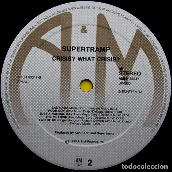 Discos de vinilo: Supertramp, Crisis? What Crisis? - LP - Foto 4