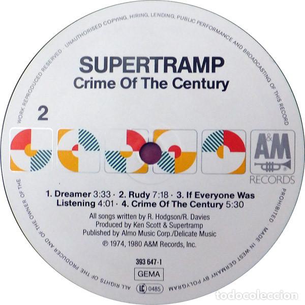Discos de vinilo: Supertramp, Crimen Del Siglo - LP - Foto 4