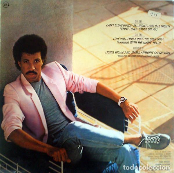 Discos de vinilo: Lionel Richie, Cant Slow Down - LP - Foto 4