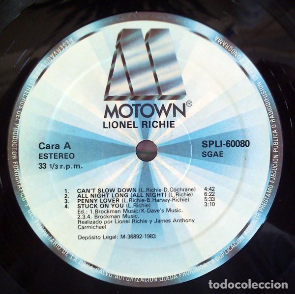 Discos de vinilo: Lionel Richie, Cant Slow Down - LP - Foto 5