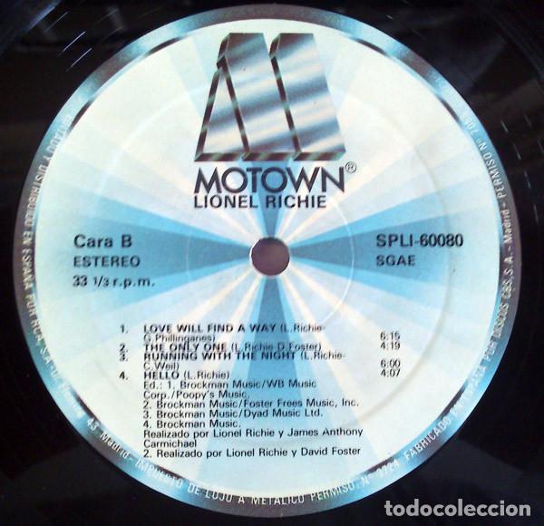Discos de vinilo: Lionel Richie, Cant Slow Down - LP - Foto 6