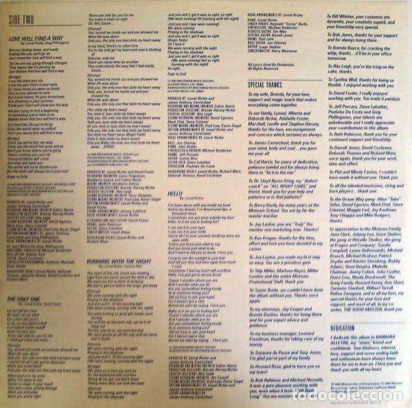 Discos de vinilo: Lionel Richie, Cant Slow Down - LP - Foto 8