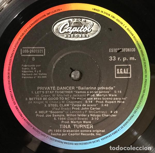 Discos de vinilo: Tina Turner, Private Dancer - LP - Foto 6