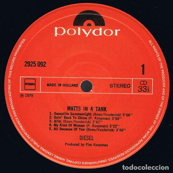 Discos de vinilo: Diesel, Watts In A Tank - LP - Foto 3
